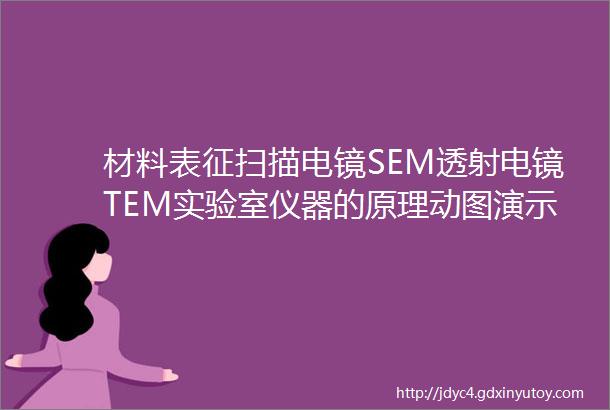 材料表征扫描电镜SEM透射电镜TEM实验室仪器的原理动图演示超声波探伤知识图示