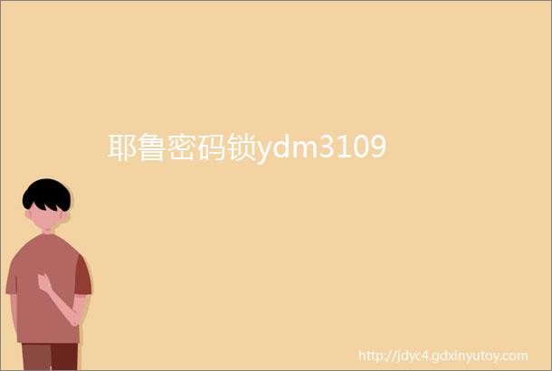 耶鲁密码锁ydm3109