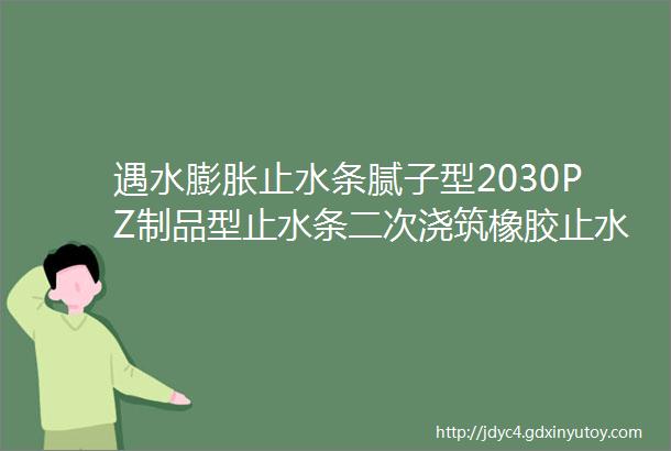 遇水膨胀止水条腻子型2030PZ制品型止水条二次浇筑橡胶止水带